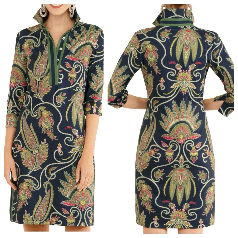 Gretchen Scott Everywhere  Dress in Navy Plume | XL
